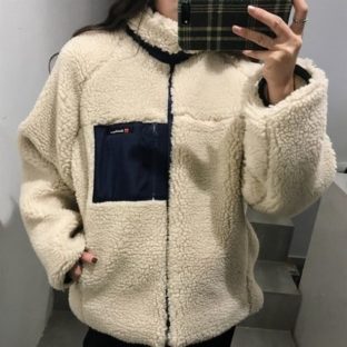 もこもこ フリース オーバーサイズ ボアブルゾン