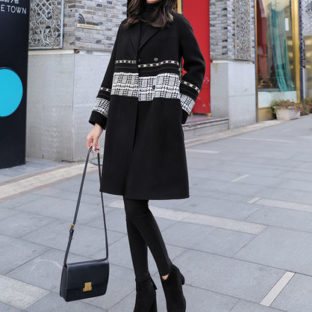 コート 刺繍 エンブロイダリー おしゃれ ひざ上 通勤 通学