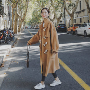 定番 ダッフル ロング ルーズフィット 体型カバー カジュアル