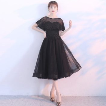 パーティードレス 結婚式 花 モチーフ レース ワンピース 大人