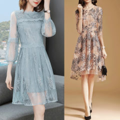 特別な日は、大人可愛くフローラルレースワンピ♪