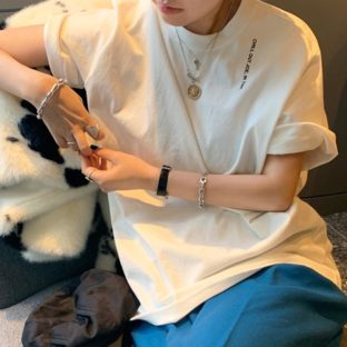 tシャツ レディース 半袖 カットソー ロゴT