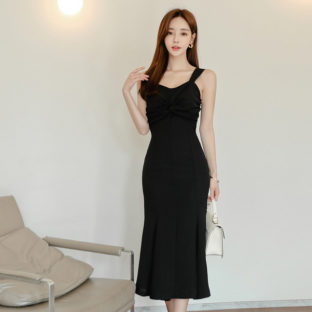 ワンピース ドレス チューリップスカート 上品 パーティー