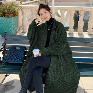 ビッグシルエット チェック ラグランスリーブ 体系カバー