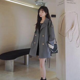 ウインドブレーカージャケット ミッドレングスデザインニッチウエストコート