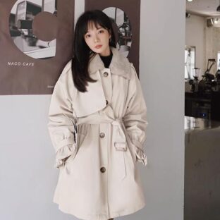 ハイエンドベルベット　ミッドレングスコットンジャケット