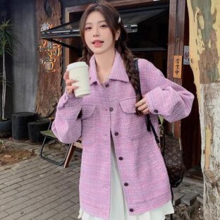 ジャケット　ツイードトップ