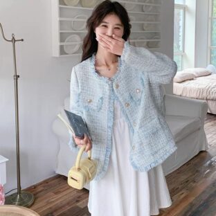 タッセルブロークン エッジジャケット