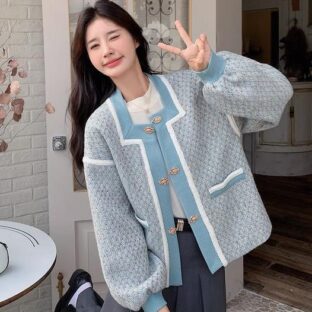 カーディガンジャケット ニットトップ