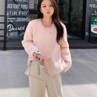 ストライプ　カーディガン　ジャケット