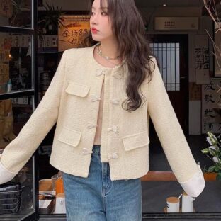 中国風の黄色の小さな香りのよいジャケット