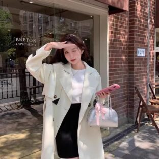 ウインドブレーカーコート レディース ミドル丈 英国風