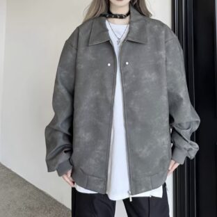 ジャケット レザー オーバーサイズ ブルゾン