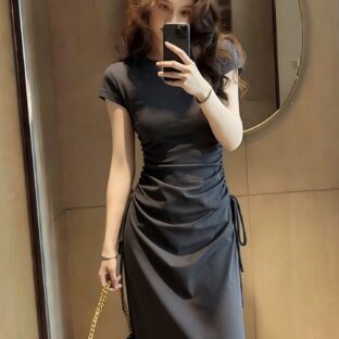 フレンチグレーワンピース