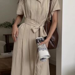 ラフだけどキチンと見えるリラックスワンピが大人には便利♪